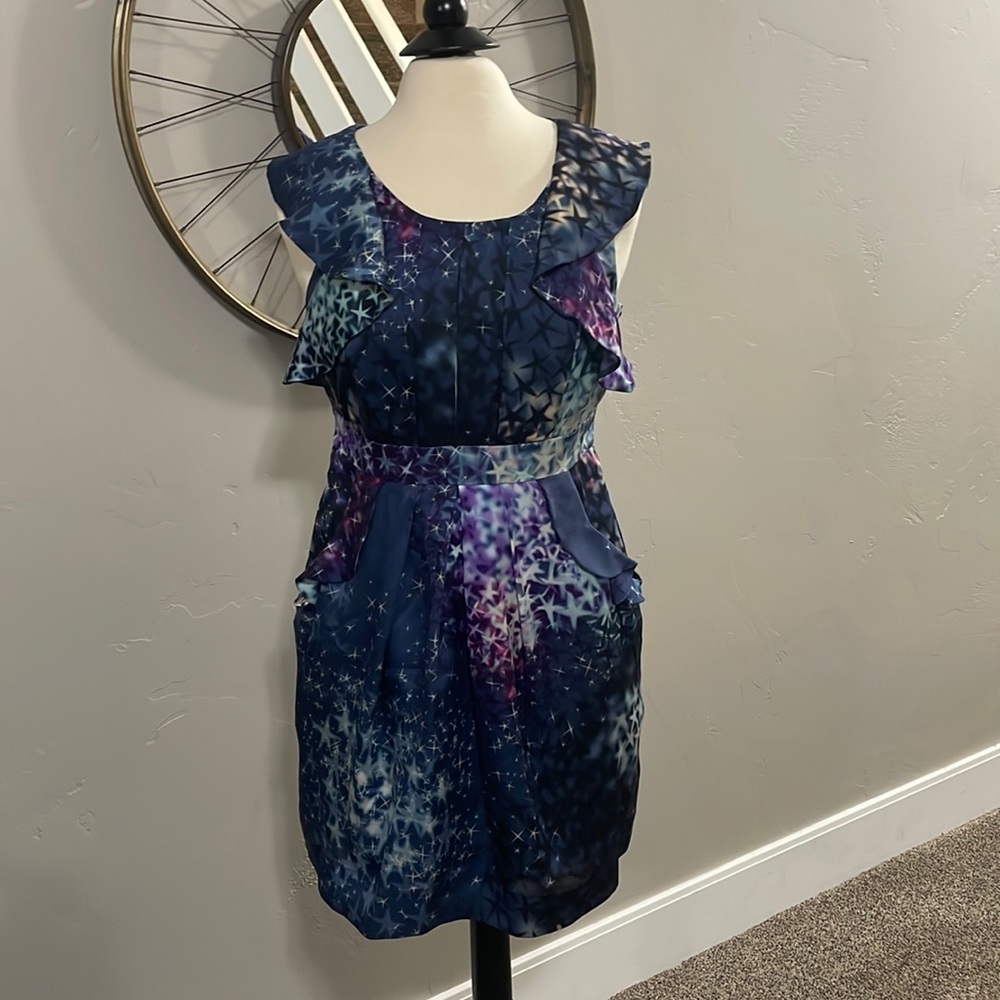 Anthropologie silk dress with pockets